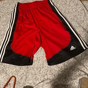 Adidas men’s red shorts. Size medium